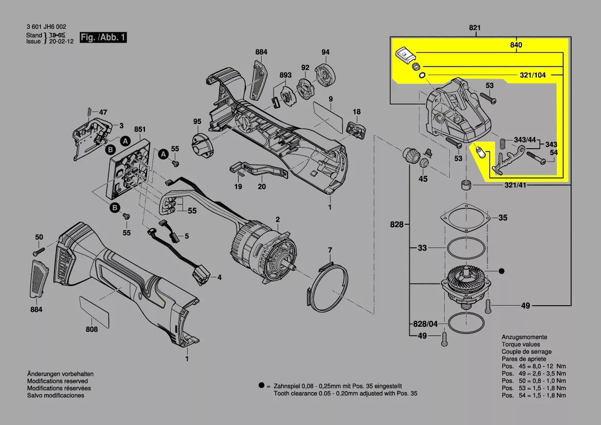 Bloqueur d\'axe réf. 1 607 000 D7Y Bosch